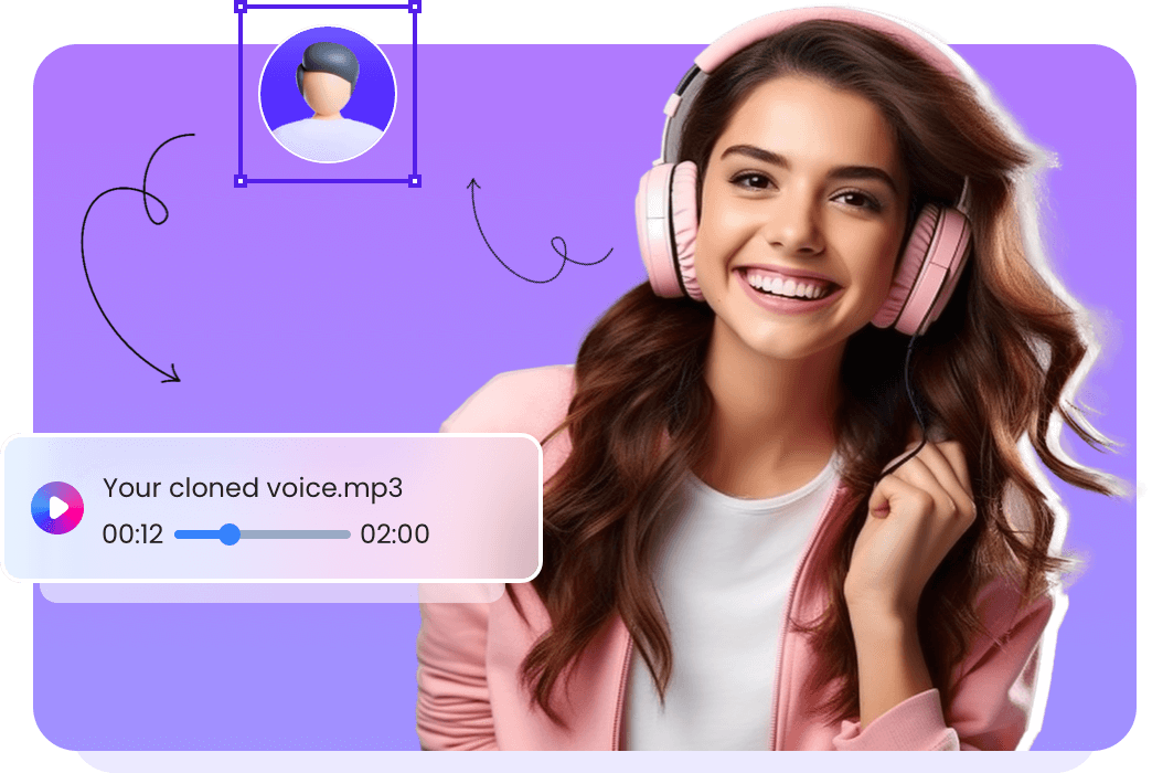 Authentic cloned voice for communicate with your audience